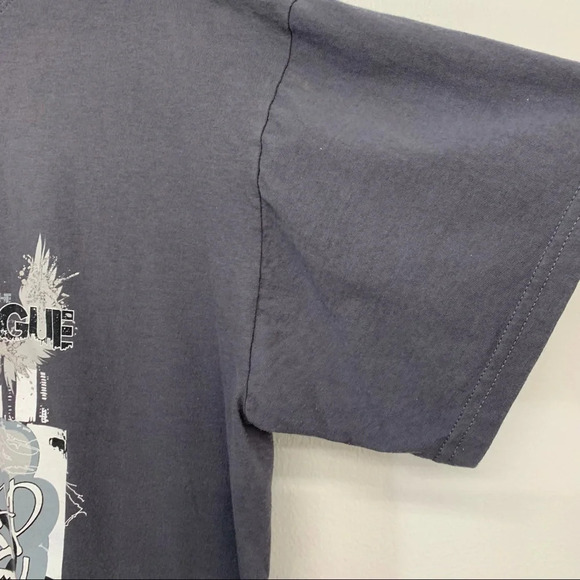 Straight to The League  Graphic T Shirt  XL Gray Urban Rap Skater Boom Box Retro - Picture 3 of 9